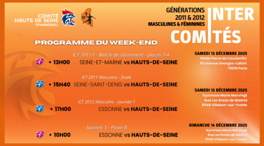 ICT - GÉNÉRATION 2011-2012 MASCULINES ET FÉMININES